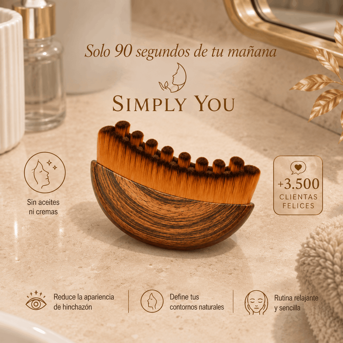 Brocha Facial de Masaje Linfático